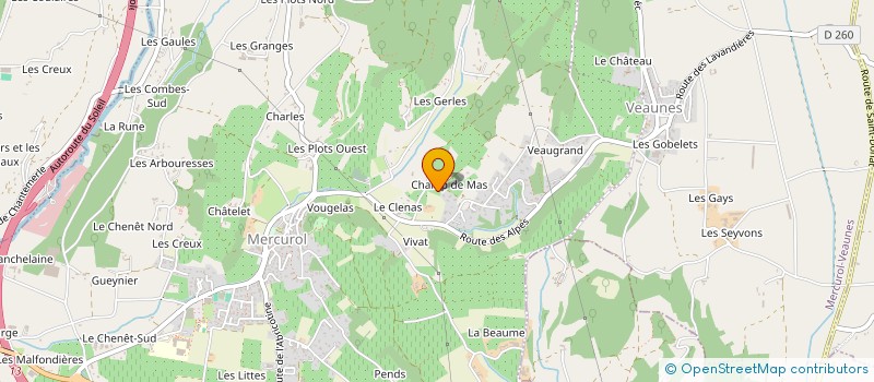 localisation de l'entreprise MADAME THERESE LORDET à MERCUROL-VEAUNES