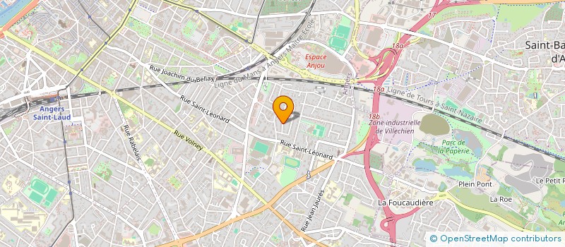 localisation de l'entreprise MADAME THERESE MACE  ANGERS