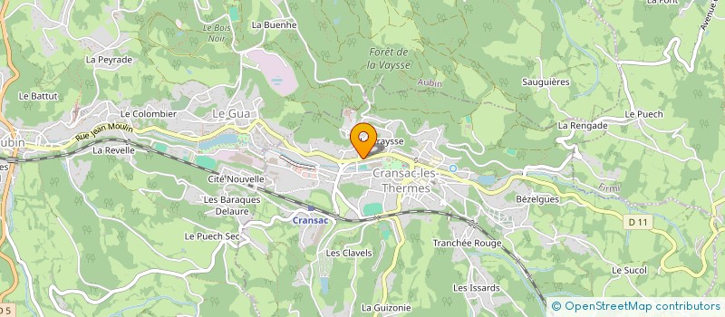 localisation de l'entreprise MADAME THERESE MARIE  CRANSAC