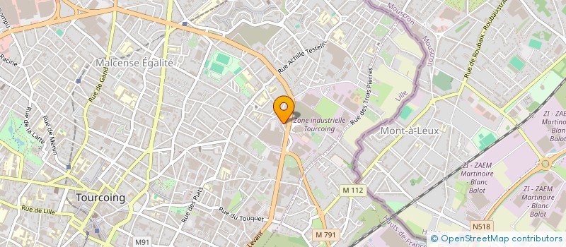 localisation de l'entreprise MADAME THERESE MARIE DELCROIX à TOURCOING