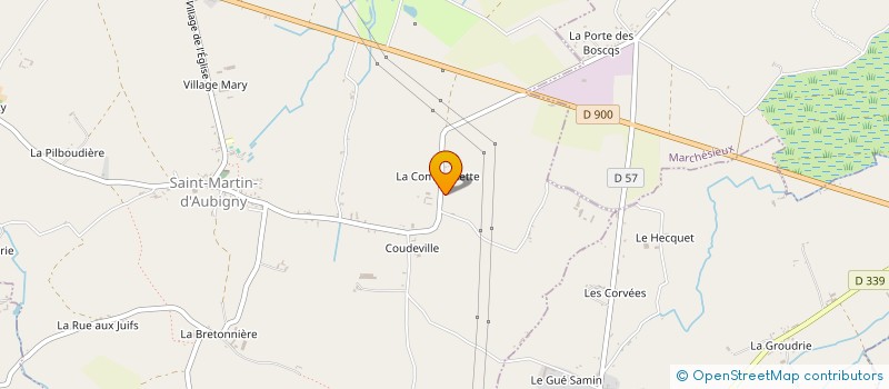 localisation de l'entreprise MADAME THERESE MARTIN  SAINT-MARTIN-D'AUBIGNY