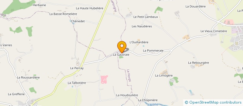 localisation de l'entreprise MADAME THERESE MARTIN à LE HORPS