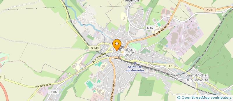 localisation de l'entreprise MADAME THERESE MARTIN  SAINT-POL-SUR-TERNOISE