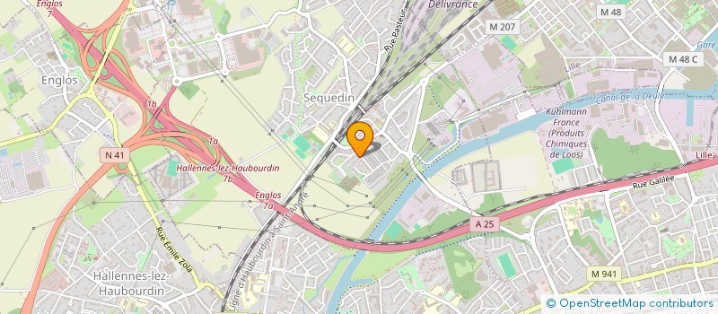 localisation de l'entreprise MADAME THERESE MARTIN  HAUBOURDIN