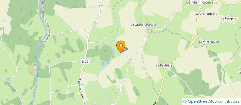 localisation de l'entreprise MADAME THERESE MARTINEAU à STE MARGUERITE DE CARROUGES