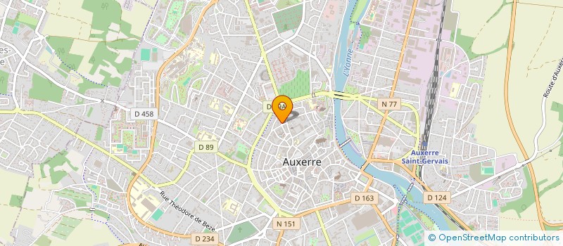 localisation de l'entreprise MADAME THERESE MARTINEZ à AUXERRE
