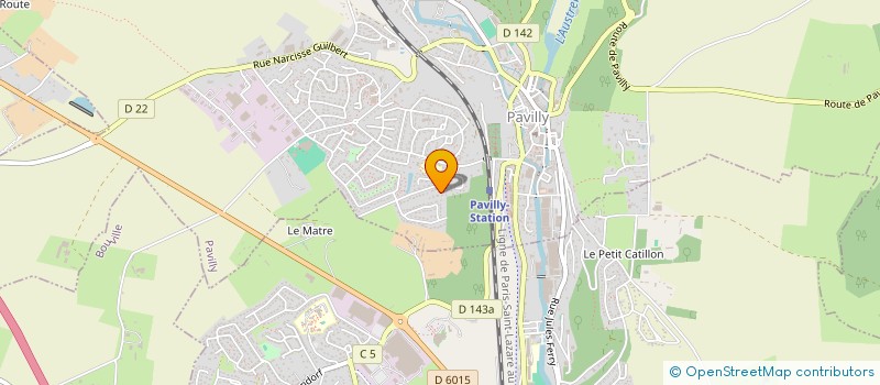 localisation de l'entreprise MADAME THERESE MASSON  PAVILLY