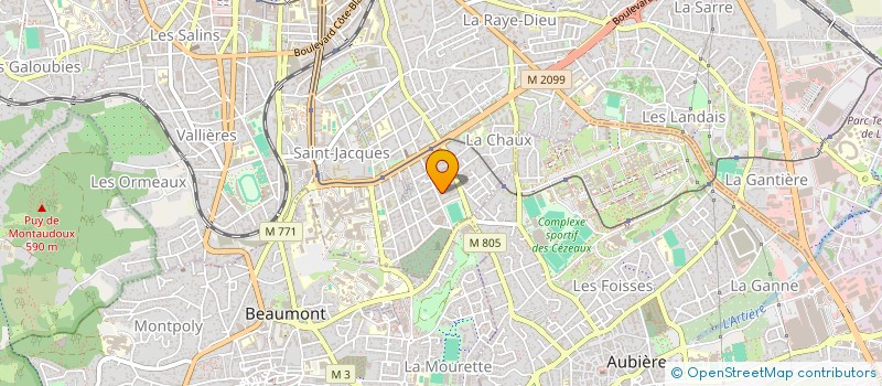 localisation de l'entreprise MADAME THERESE MATHAT  CLERMONT-FERRAND