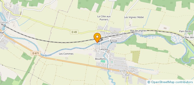 localisation de l'entreprise MADAME THERESE MATHIEU  COURTENOT