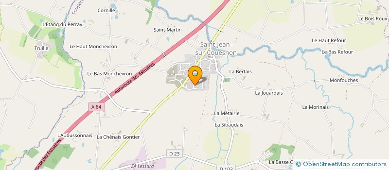 localisation de l'entreprise MADAME THERESE MENARD  RIVES-DU-COUESNON