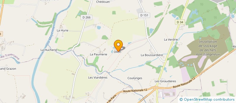 localisation de l'entreprise MADAME THERESE MERIENNE  SAINT-FRAIMBAULT-DE-PRIERES