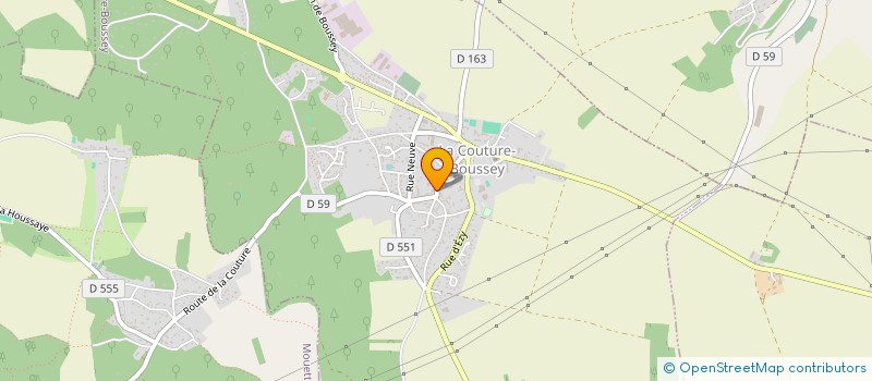 localisation de l'entreprise MADAME THERESE MESSIEUX  LA COUTURE-BOUSSEY