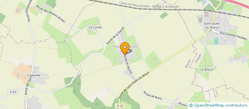 localisation de l'entreprise MADAME THERESE MICHAUX  HUGLEVILLE-EN-CAUX