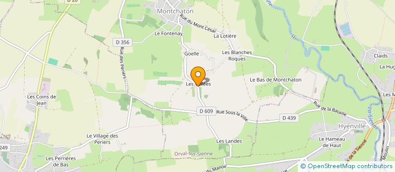localisation de l'entreprise MADAME THERESE MICHEL à ORVAL SUR SIENNE