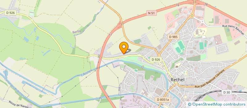 localisation de l'entreprise MADAME THERESE MONCLIN  RETHEL