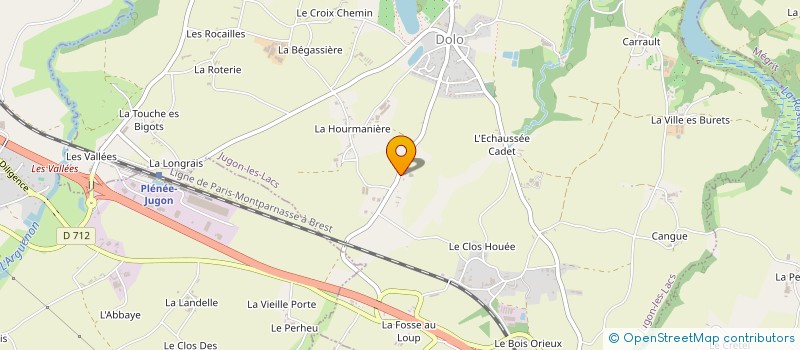 localisation de l'entreprise MADAME THERESE MORDEL  JUGON-LES-LACS