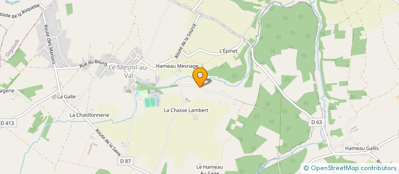 localisation de l'entreprise MADAME THERESE MOUCHEL à LE MESNIL-AU-VAL