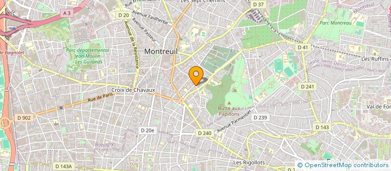 localisation de l'entreprise MADAME THERESE MULTZ à MONTREUIL
