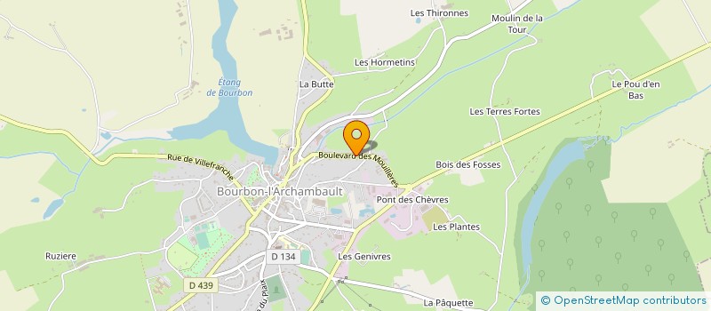 localisation de l'entreprise MADAME THERESE MUNEESAMY à BOURBON-L'ARCHAMBAULT