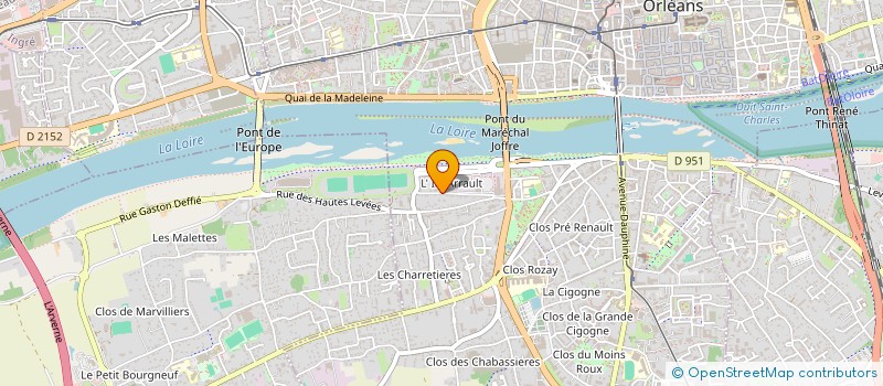 localisation de l'entreprise MADAME THERESE NALIN à ORLEANS