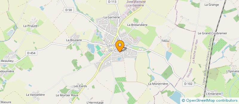 localisation de l'entreprise MADAME THERESE OUVRARD  SAINT-HILAIRE-DE-CLISSON