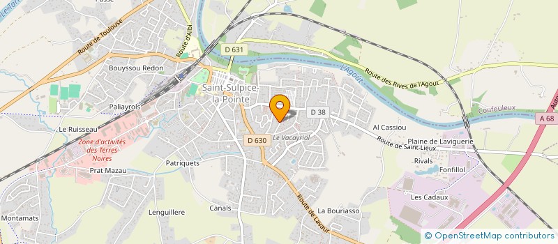 localisation de l'entreprise MADAME THERESE PALU BERGERON  SAINT-SULPICE-LA-POINTE