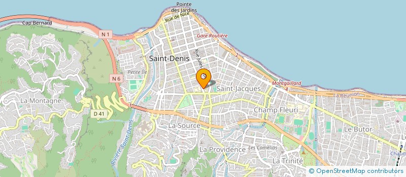 localisation de l'entreprise MADAME THERESE PAYET à SAINT-DENIS