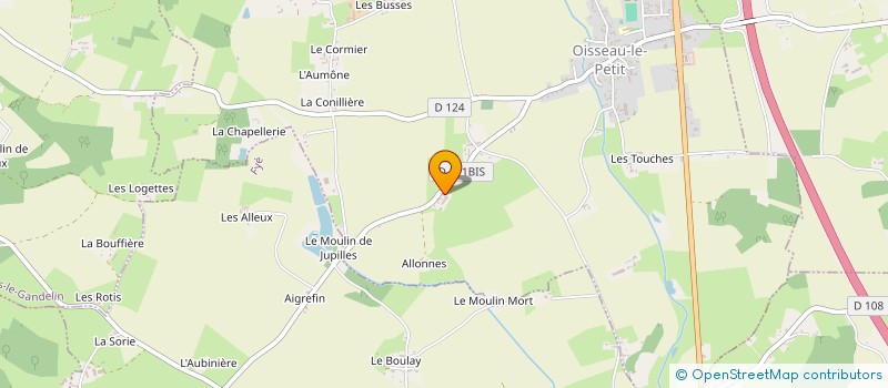 localisation de l'entreprise MADAME THERESE PETIOT  OISSEAU-LE-PETIT