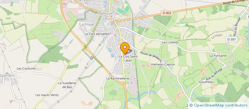 localisation de l'entreprise MADAME THERESE PILLON  LA HAYE