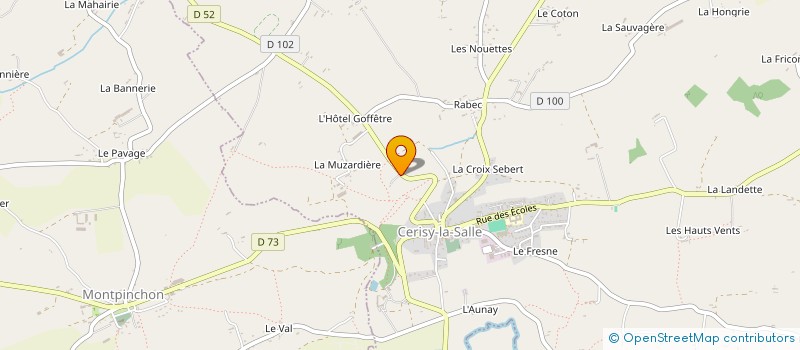 localisation de l'entreprise MADAME THERESE PIRON à SAINT-MARTIN-DE-CENILLY