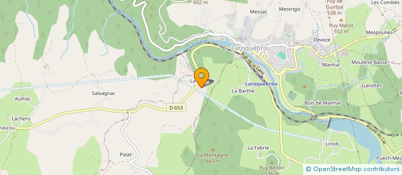 localisation de l'entreprise MADAME THERESE POILLION à LAROQUEBROU