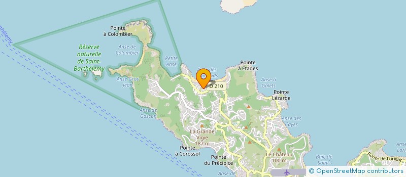 localisation de l'entreprise MADAME THERESE POLOMACK  SAINT BARTHELEMY