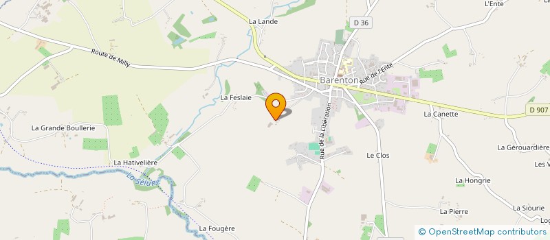 localisation de l'entreprise MADAME THERESE PORET  SAINT-CYR-DU-BAILLEUL