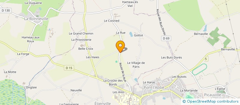 localisation de l'entreprise MADAME THERESE RABET  ETIENVILLE