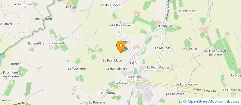 localisation de l'entreprise MADAME THERESE RAIMBAULT à SAINT-ROCH-SUR-EGRENNE