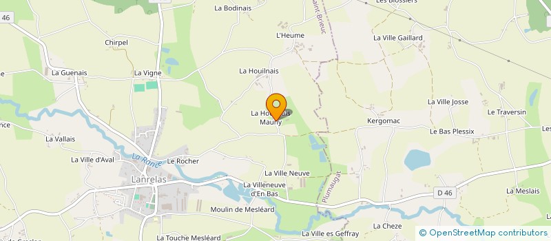 localisation de l'entreprise MADAME THERESE RAULT à LANRELAS