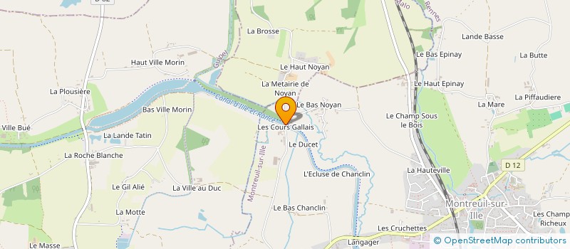 localisation de l'entreprise MADAME THERESE RIAUX  MONTREUIL-SUR-ILLE