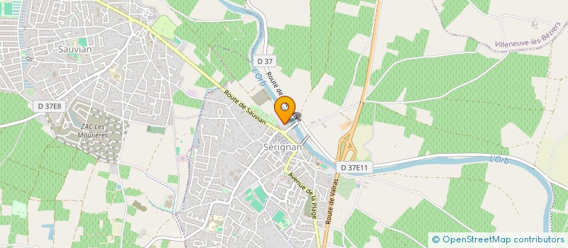 localisation de l'entreprise MADAME THERESE RICCO  SERIGNAN