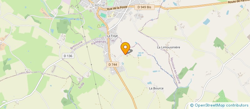 localisation de l'entreprise MADAME THERESE ROBERT  MONCOUTANT-SUR-SEVRE