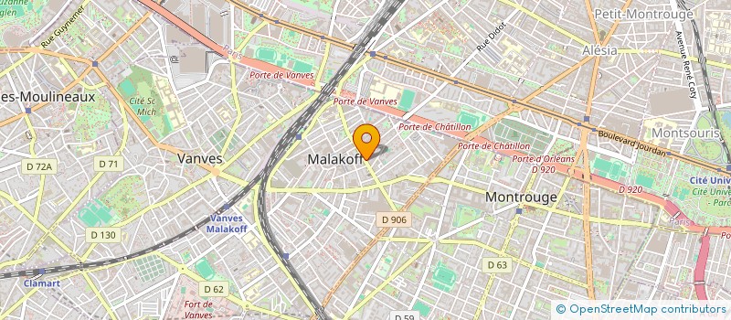 localisation de l'entreprise MADAME THERESE ROGE à MALAKOFF