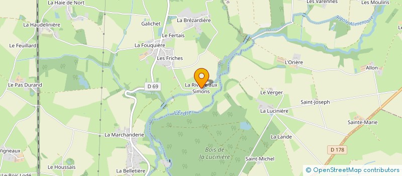 localisation de l'entreprise MADAME THERESE ROUAUD à NORT-SUR-ERDRE