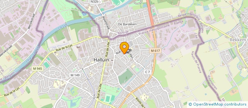 localisation de l'entreprise MADAME THERESE ROUSSEL à HALLUIN