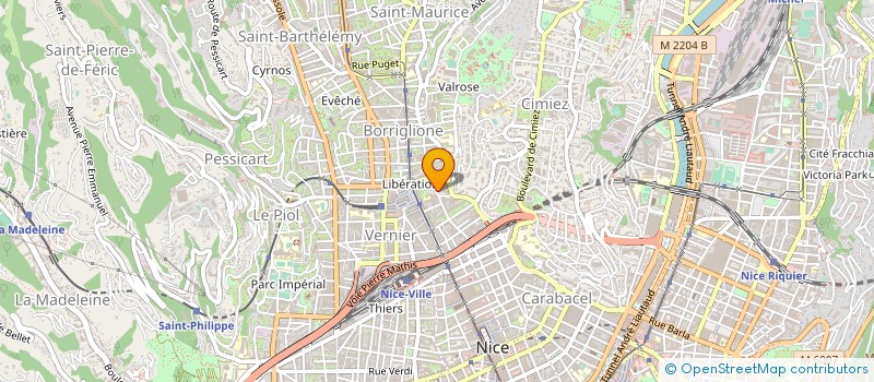 localisation de l'entreprise MADAME THERESE SANTI  NICE