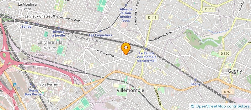 localisation de l'entreprise MADAME THERESE THUILLE à VILLEMOMBLE