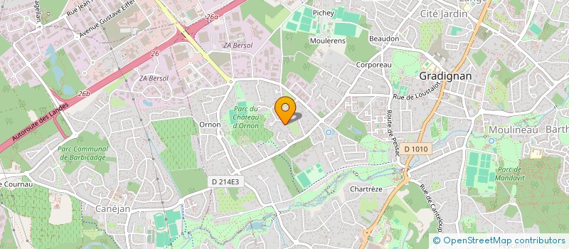 localisation de l'entreprise MADAME THERESE VERNET  GRADIGNAN