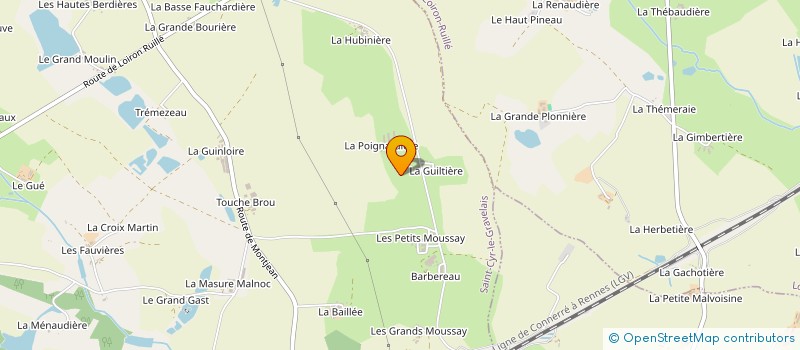 localisation de l'entreprise MADAME THERESE VETTIER  SAINT-CYR-LE-GRAVELAIS