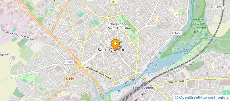 localisation de l'entreprise MADAME THERESE VICAN à SAINT-QUENTIN
