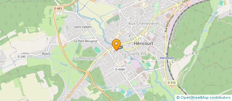 localisation de l'entreprise MADAME THERESE VIGIER  HERICOURT