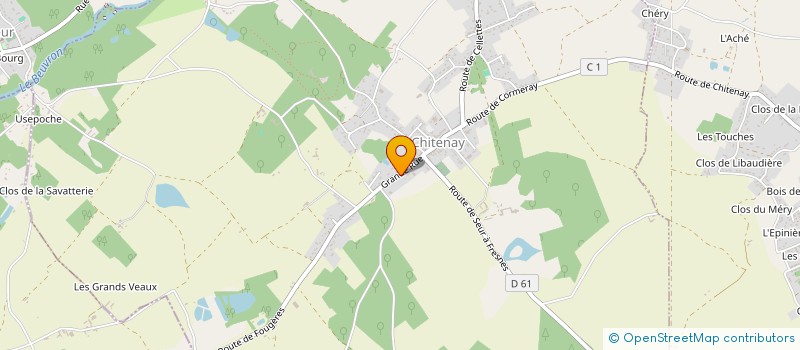 localisation de l'entreprise MADAME THERESE VILLEMAIN  CHITENAY