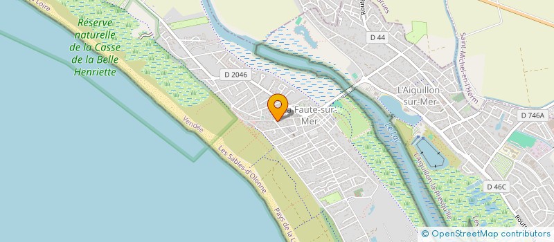 localisation de l'entreprise MADAME THERESE VRIGNAUD  L'AIGUILLON-LA-PRESQU'ILE